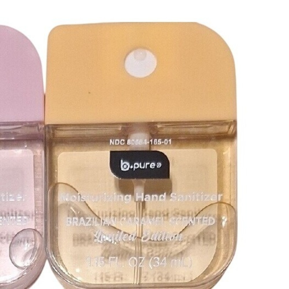 B.Pure Limited Edition Brazilian Carmel Moisturizing Hand Sanitizer Spray 2 Pack